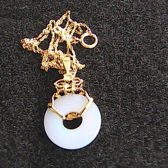 10k YG Amethyst Amethyst Chrysoprase Necklace - Picture 5 of 8